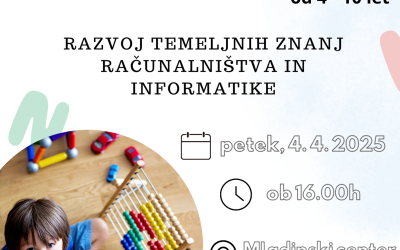Vabilo na inovativno delavnico za otroke